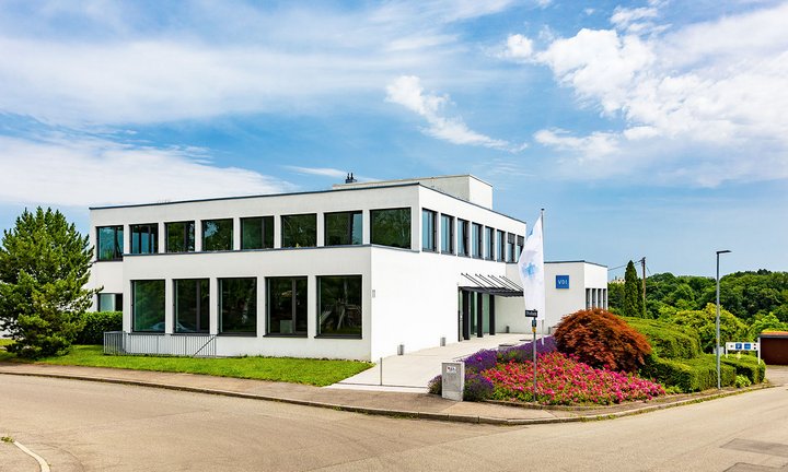 Außenansicht des VDI-Fortbildungszentrums im VDI Haus in Stuttgart